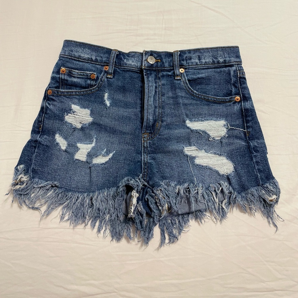 Gap high waist denim short size 27 cotton stretch